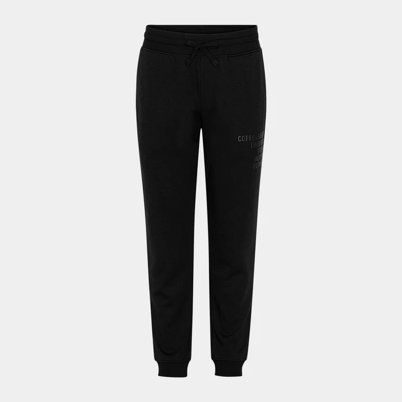 Schwarze Bambus-Sweatpants mit Logo