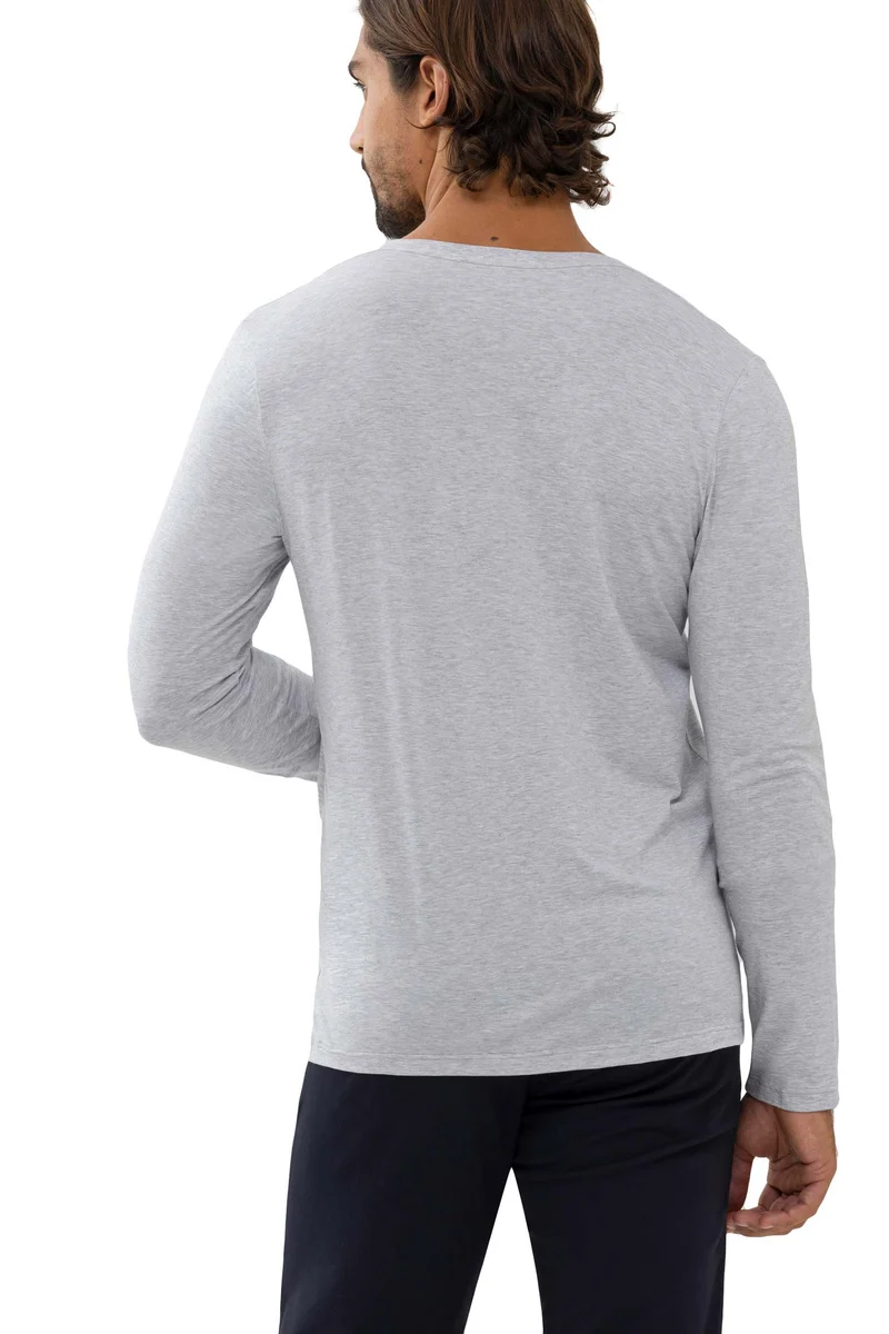 Shirt, langarm, V-Neck, DRY COTTON COLOUR