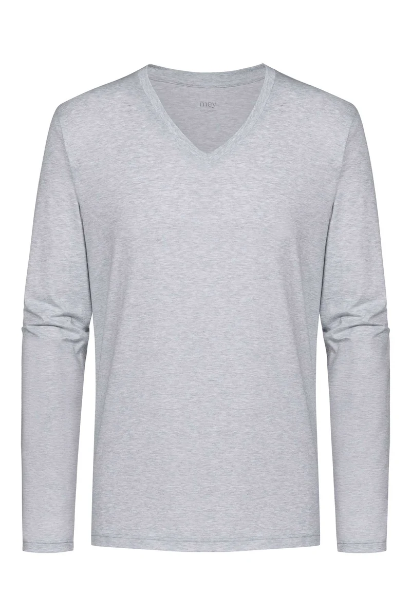 Shirt, langarm, V-Neck, DRY COTTON COLOUR