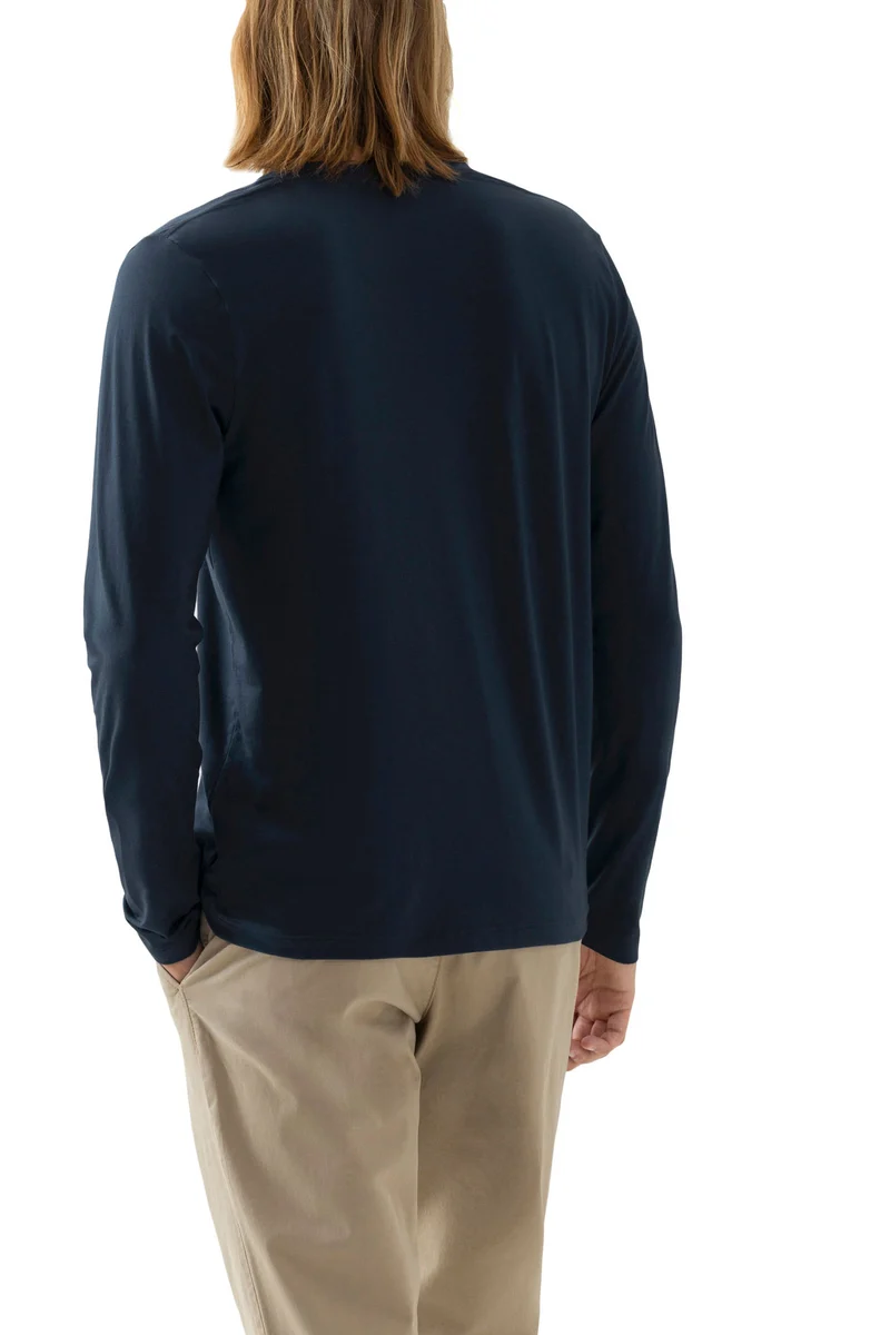 Shirt, langarm, V-Neck, DRY COTTON COLOUR