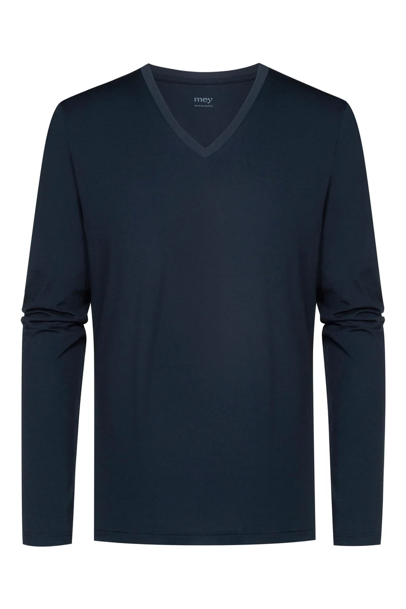 Shirt, langarm, V-Neck, DRY COTTON COLOUR
