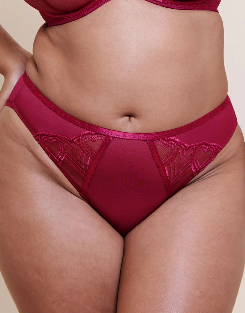 Curvy Kate Heartstopper Brazilian Brief Sangria