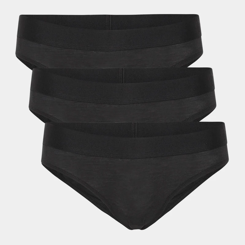 3er Pack Bambus Tai Panty schwarz