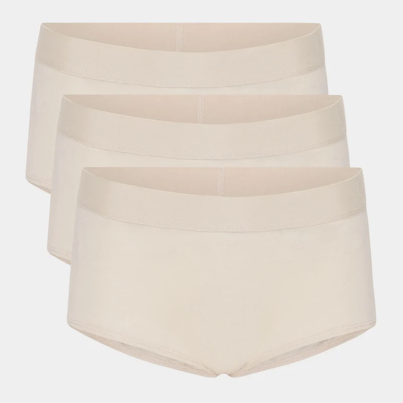 3er-Pack Bambus-Hipster-Slips in Creme