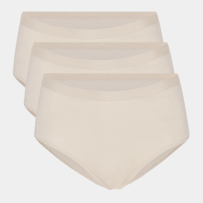 3er-Pack Bambus Maxi-Slips in Creme
