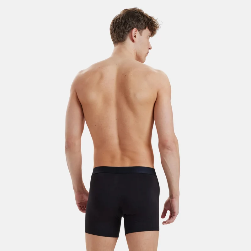 3er Pack Schwarze Bambus Unterhosen mit langen Beinen