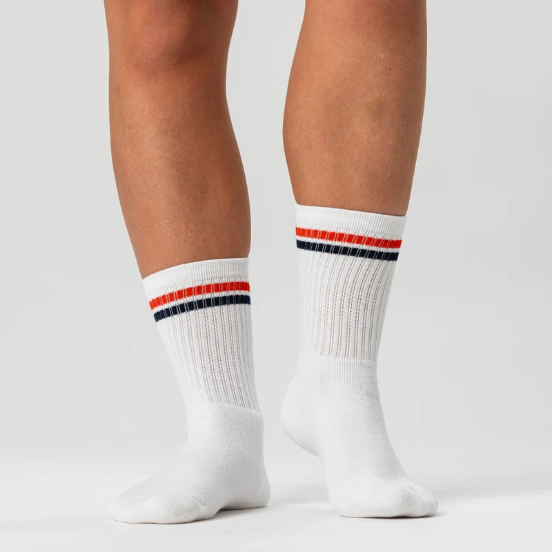 3er Pack Tennissocken aus weißem Bambus