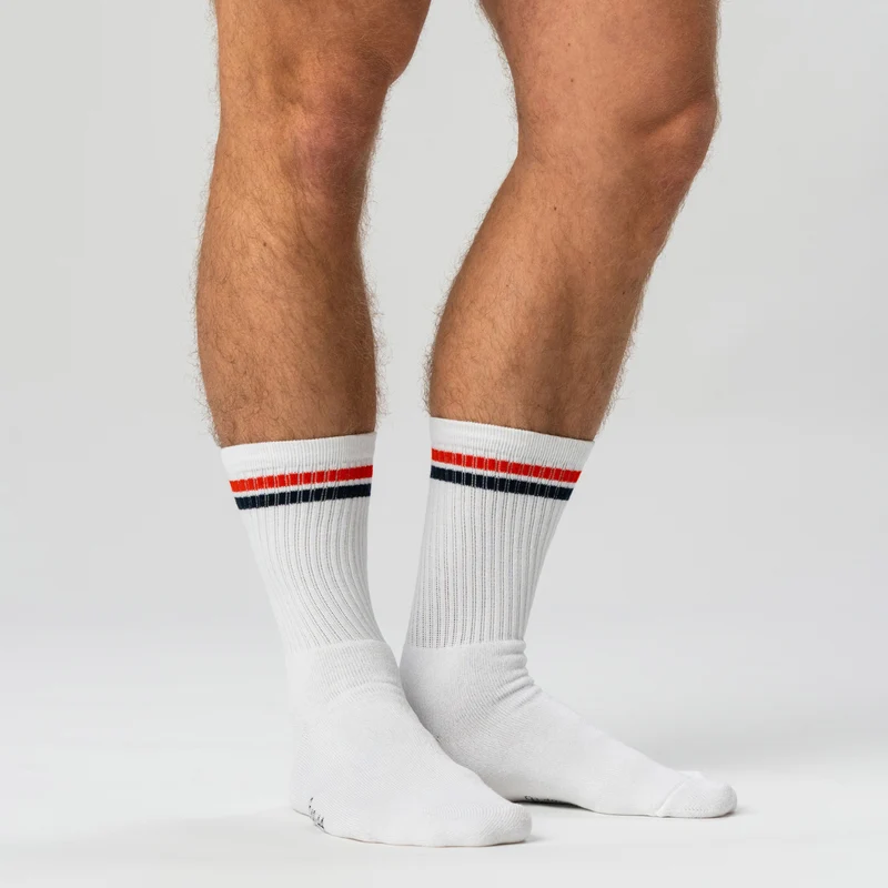 3er Pack Tennissocken aus weißem Bambus