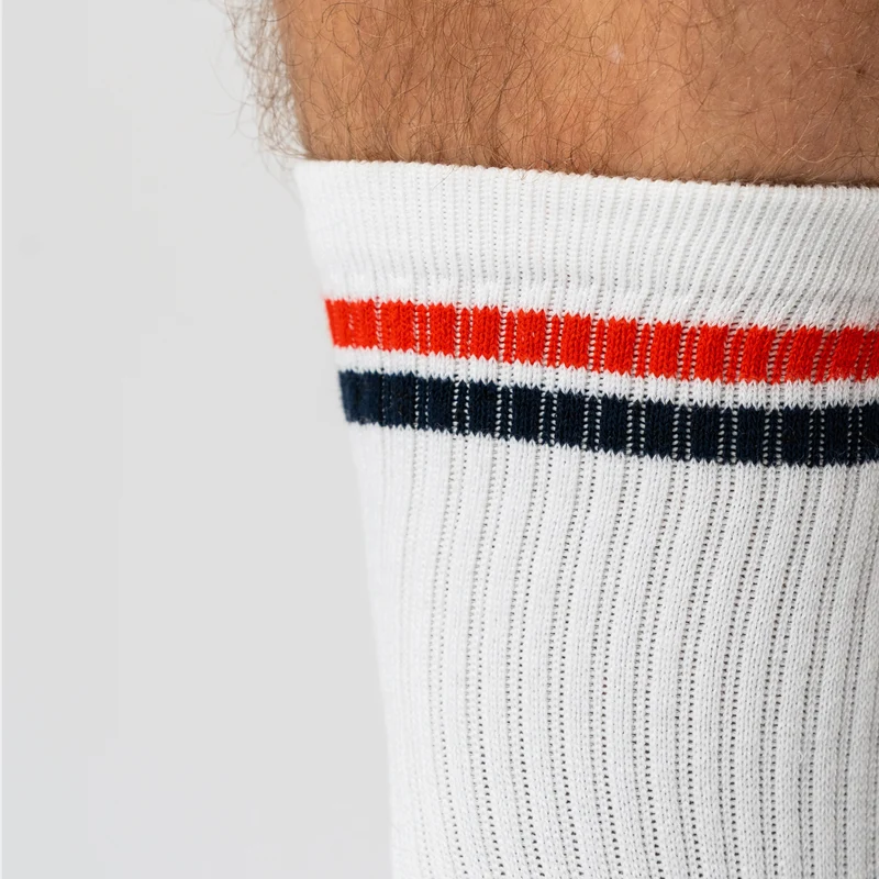 3er Pack Tennissocken aus weißem Bambus