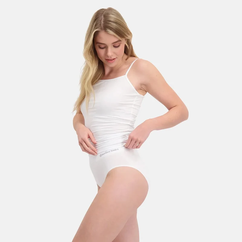 3er-Pack weißer Bambus-Maxi-Slips