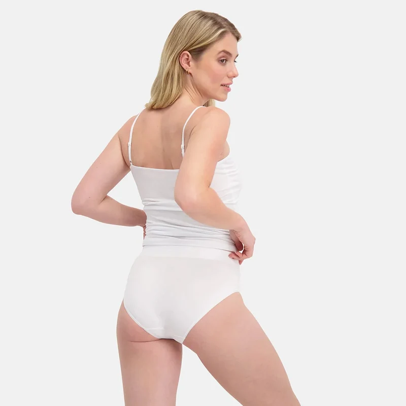 3er-Pack weißer Bambus-Maxi-Slips