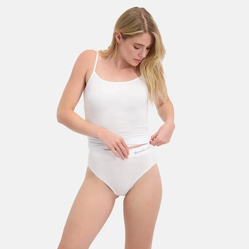 3er-Pack weißer Bambus-Maxi-Slips
