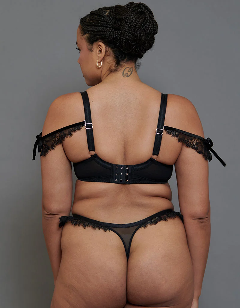 Scantilly Glamour Puss Superplunge Padded Plunge Bra Black