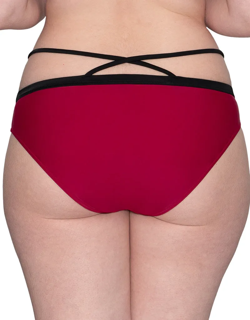 Curvy Kate Subtropic Mini Bikini Brief Cherry Red/Pink
