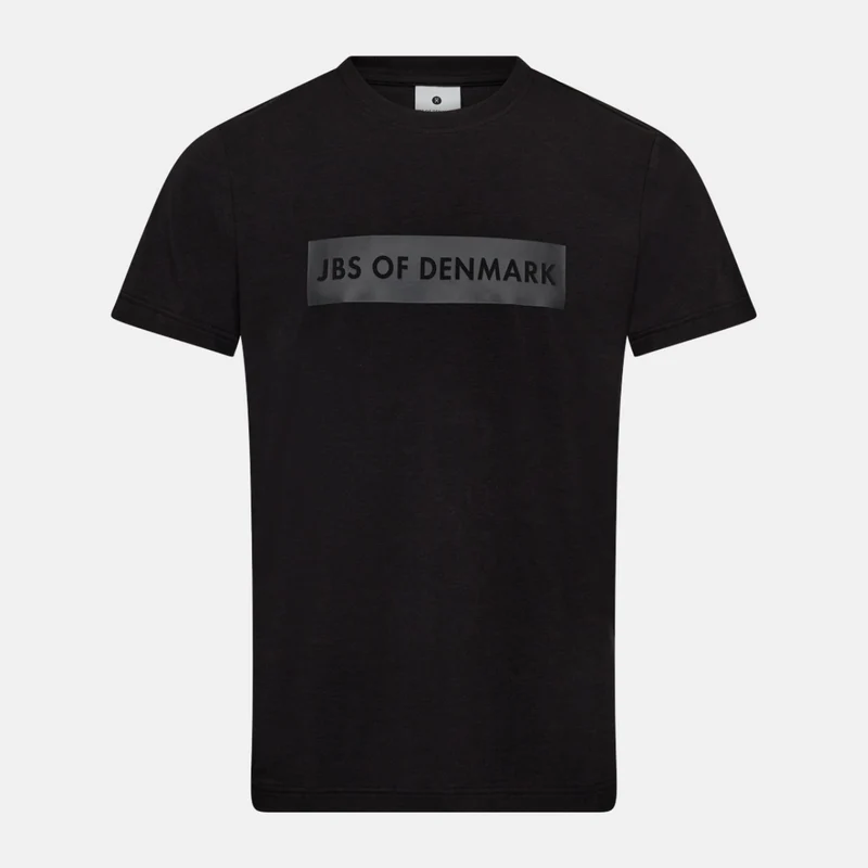 Schwarzes Bambus-T-Shirt mit Logo