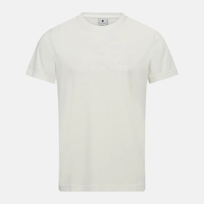 Weißes Bambus-T-Shirt mit Logo