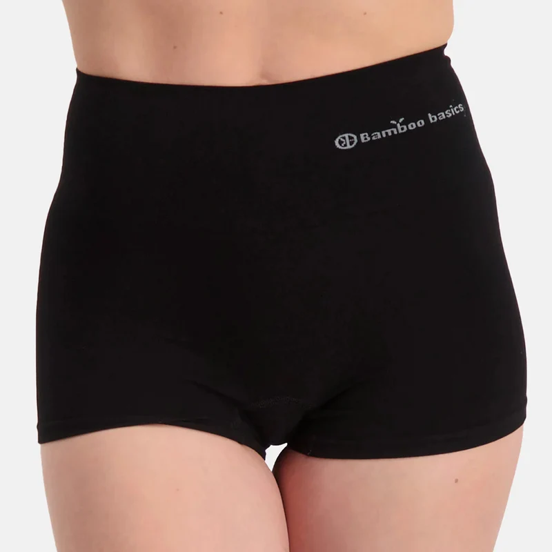 2er-Pack Schwarze Bambus-Hotpants