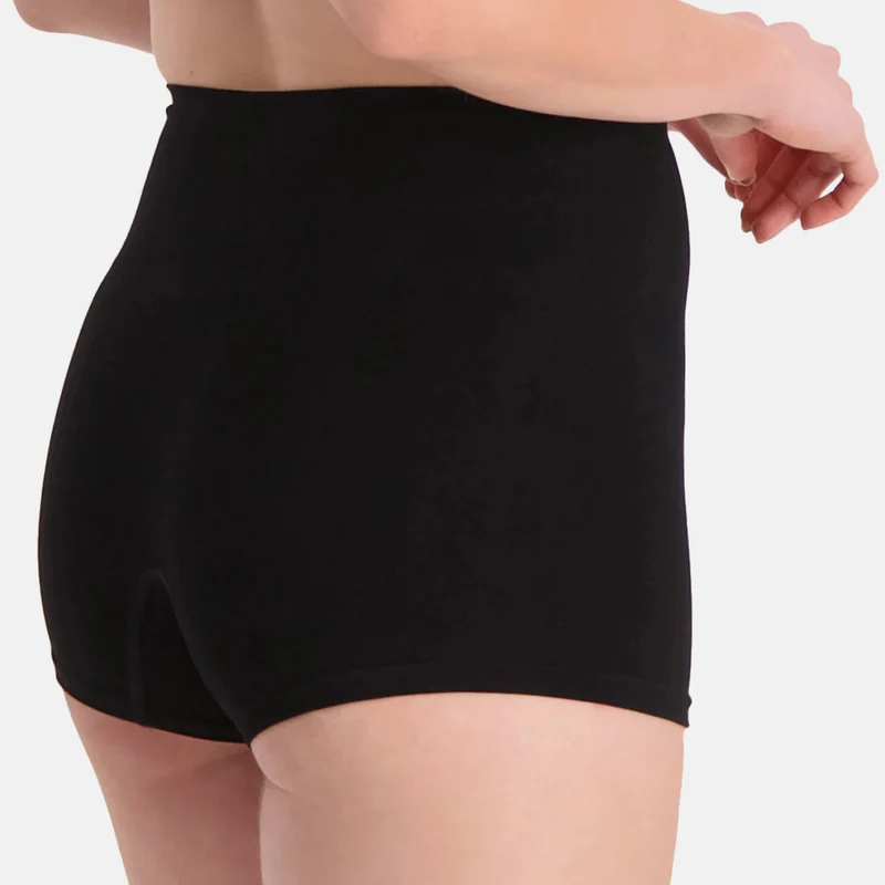 2er-Pack Schwarze Bambus-Hotpants