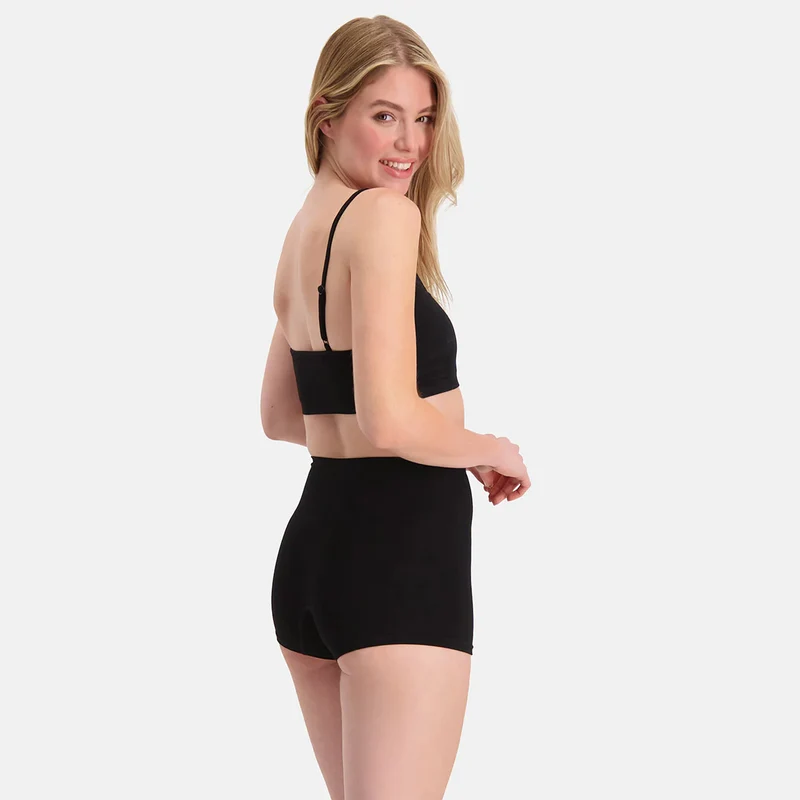 2er-Pack Schwarze Bambus-Hotpants