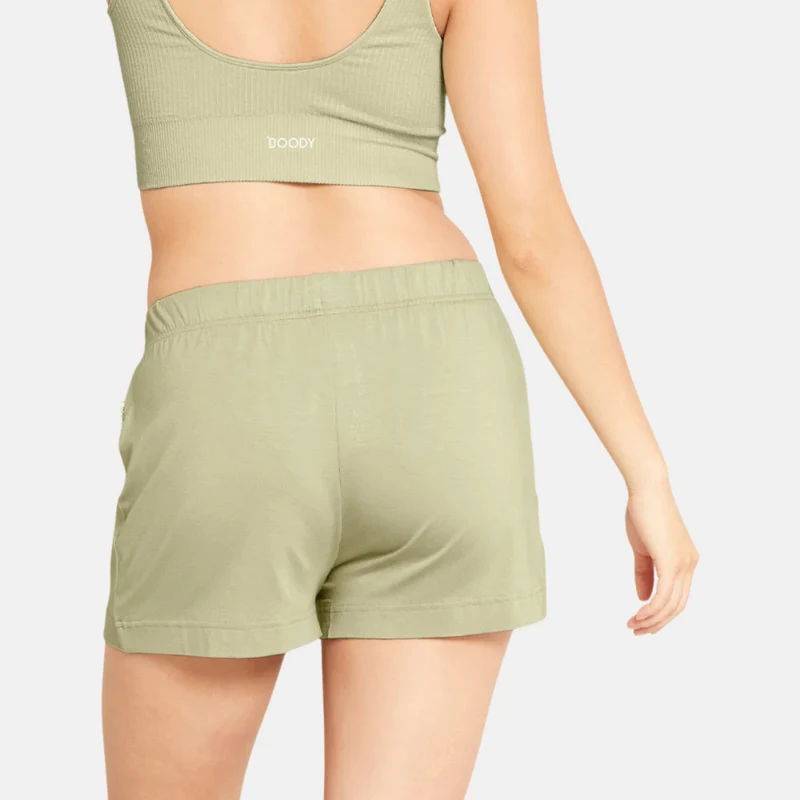 Grüne Bambus-Nachtshorts