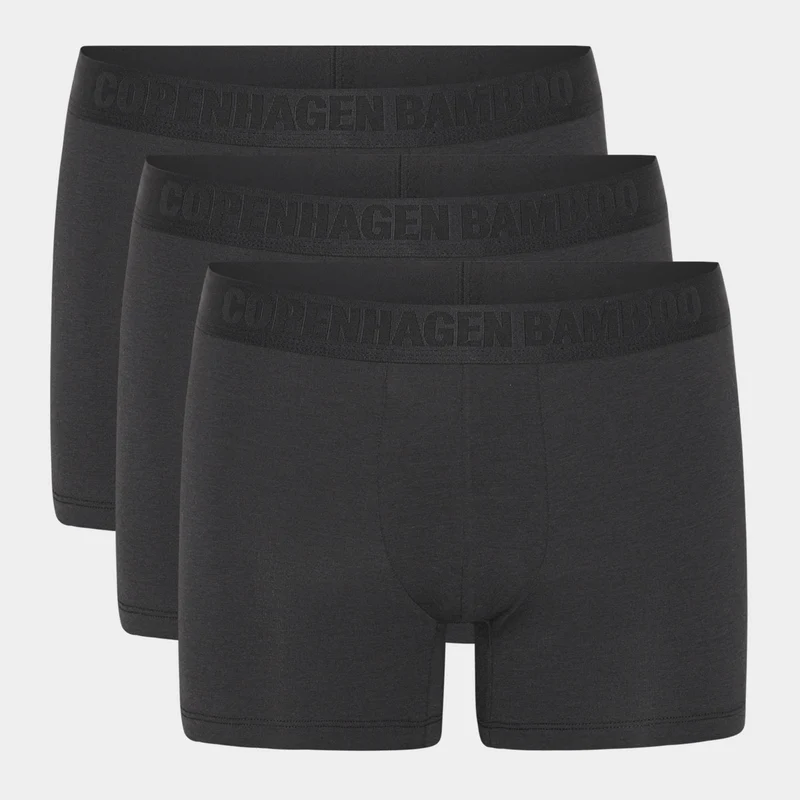 3er-Pack Schwarze Bambus-Unterhosen