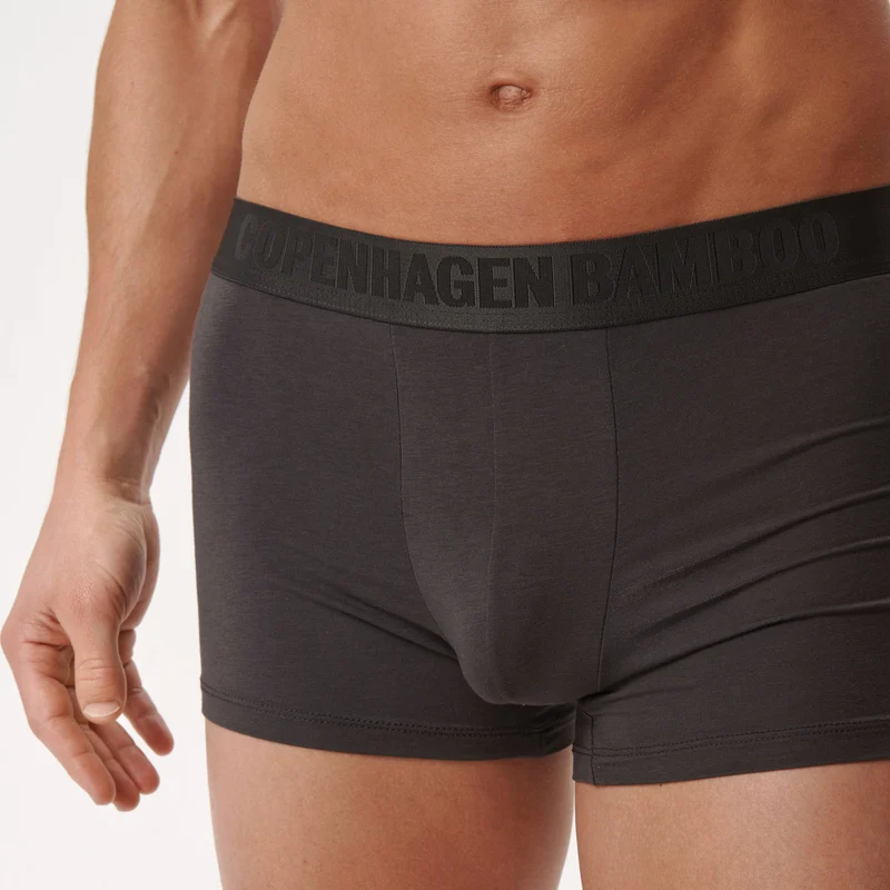 3er-Pack Bambus-Unterhosen in schwarz/navy/grau