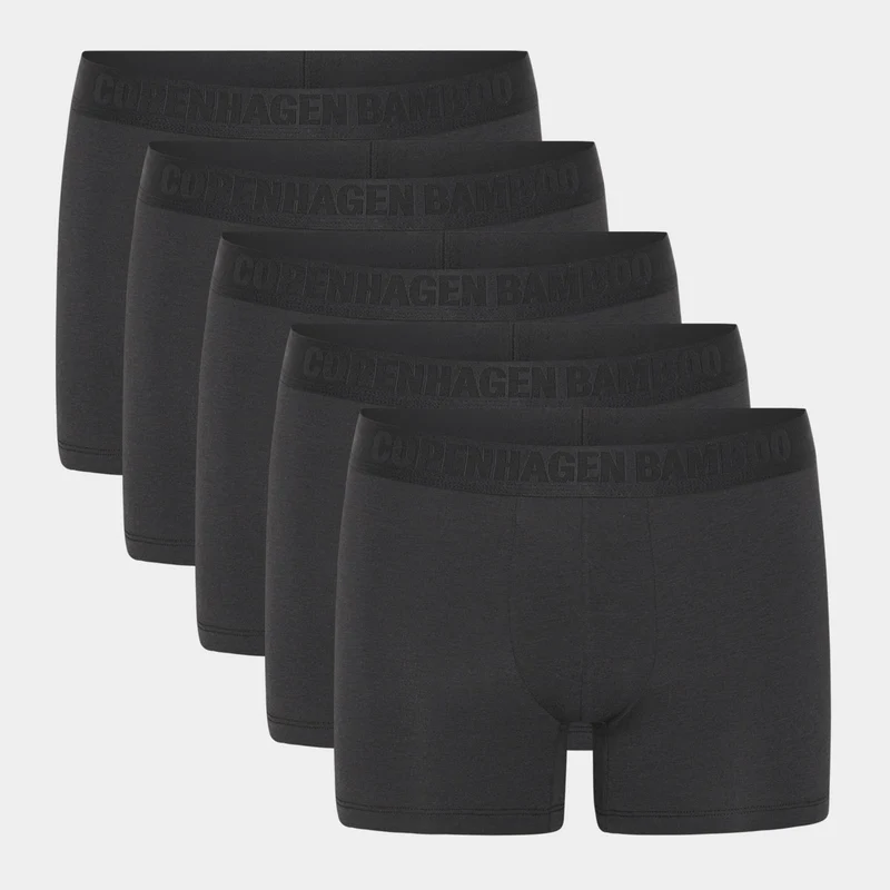 5er-Pack Schwarze Bambus-Unterhosen