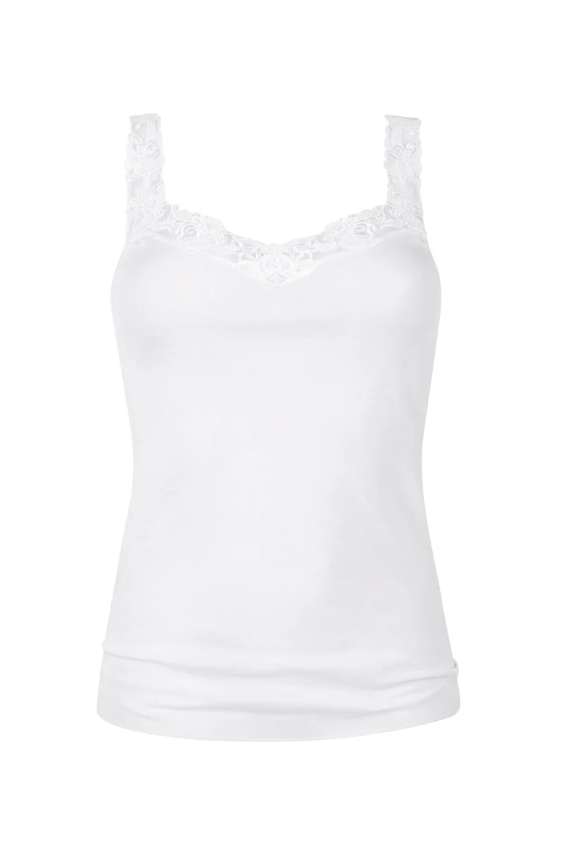 Tank-Top, Sporty-Hemd mit Guipure-Spitze, NOBLESSE