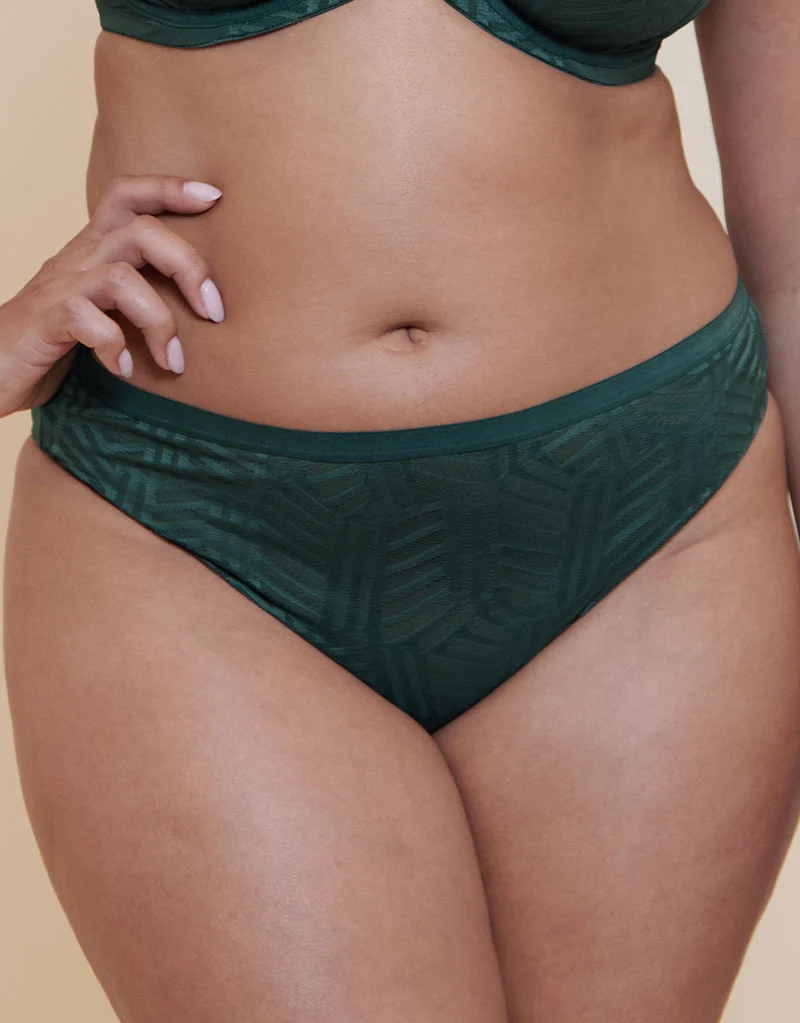 Curvy Kate WonderFull Vibe High Leg Brief Emerald