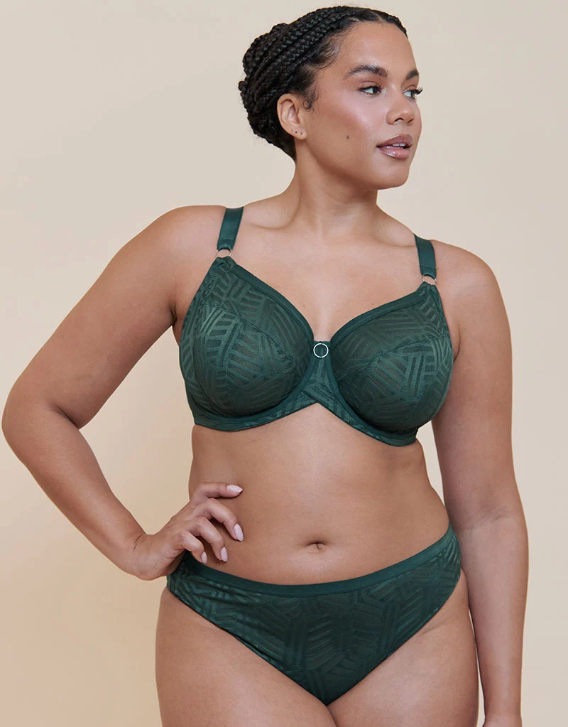 Curvy Kate WonderFull Vibe Full Cup Side Support Bra Emerald