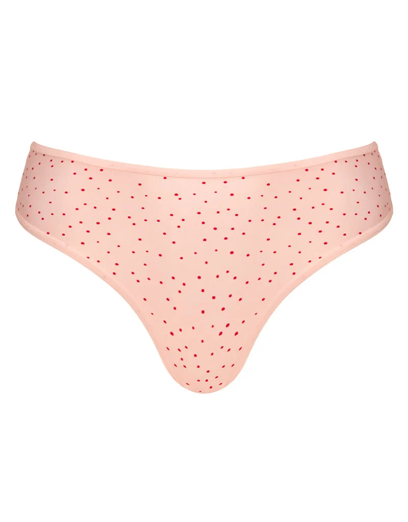 Flirtelle Everyday Brazilian Brief Pink Polka Dot Print
