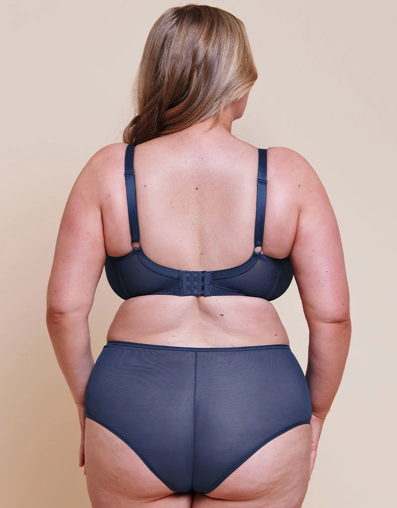 Curvy Kate Victory Side Support Balcony Bra Navy Blue