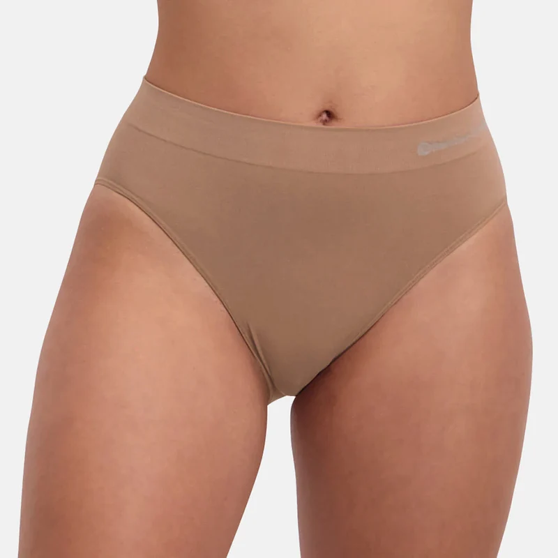 3er-Pack Tan Bamboo Maxi-Slips