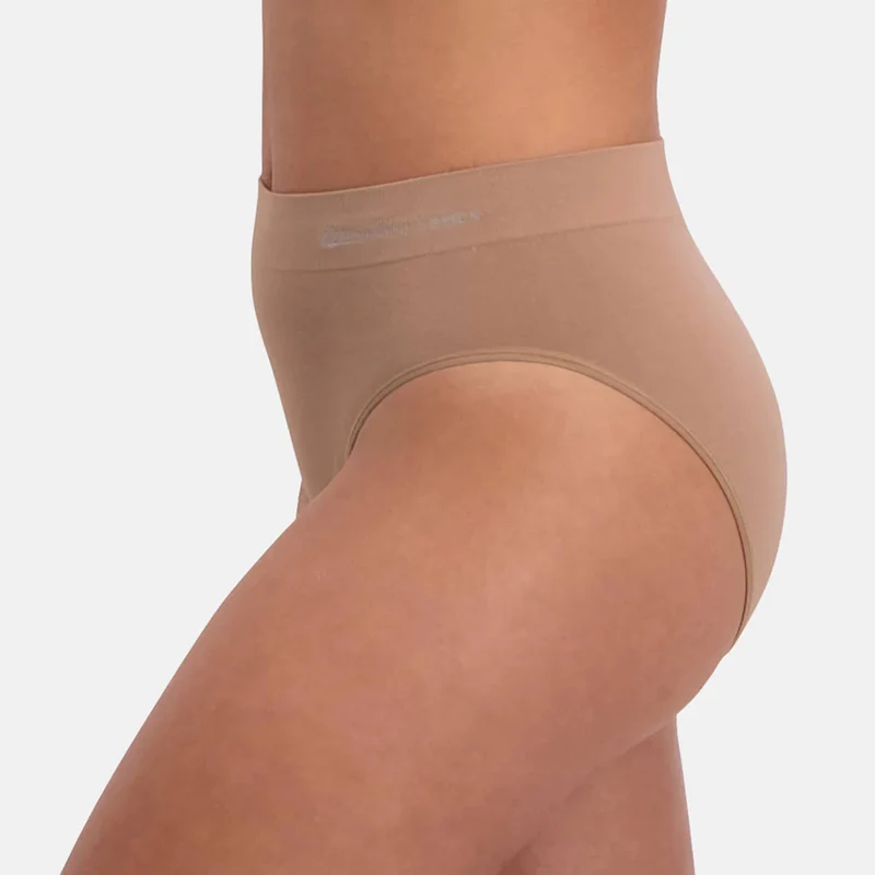 3er-Pack Tan Bamboo Maxi-Slips