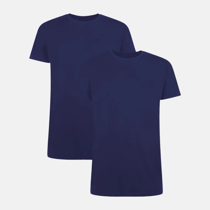 2er-Pack Blaues Bambus-T-Shirt