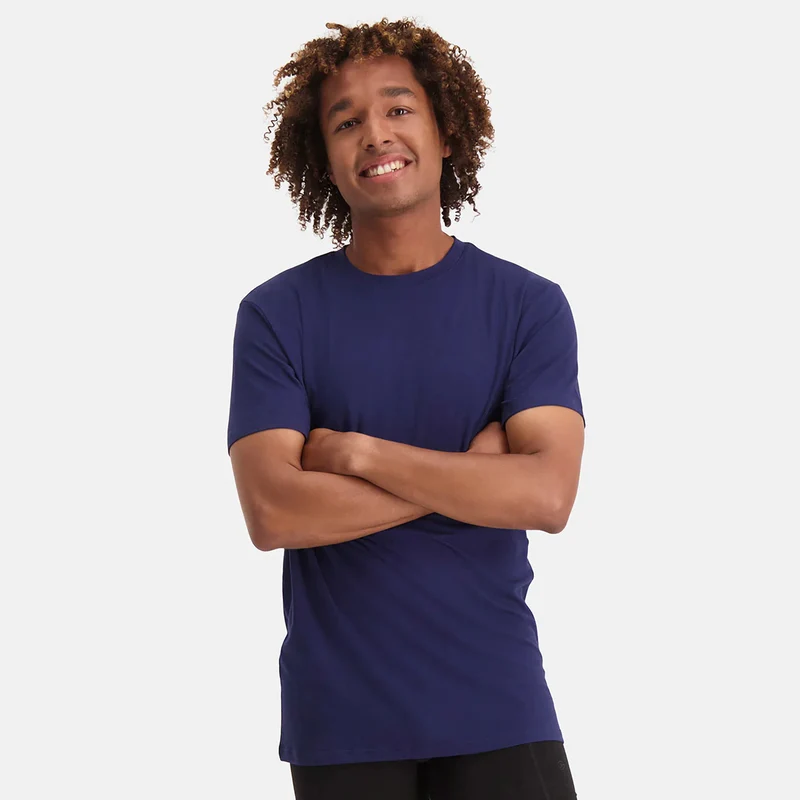 2er-Pack Blaues Bambus-T-Shirt