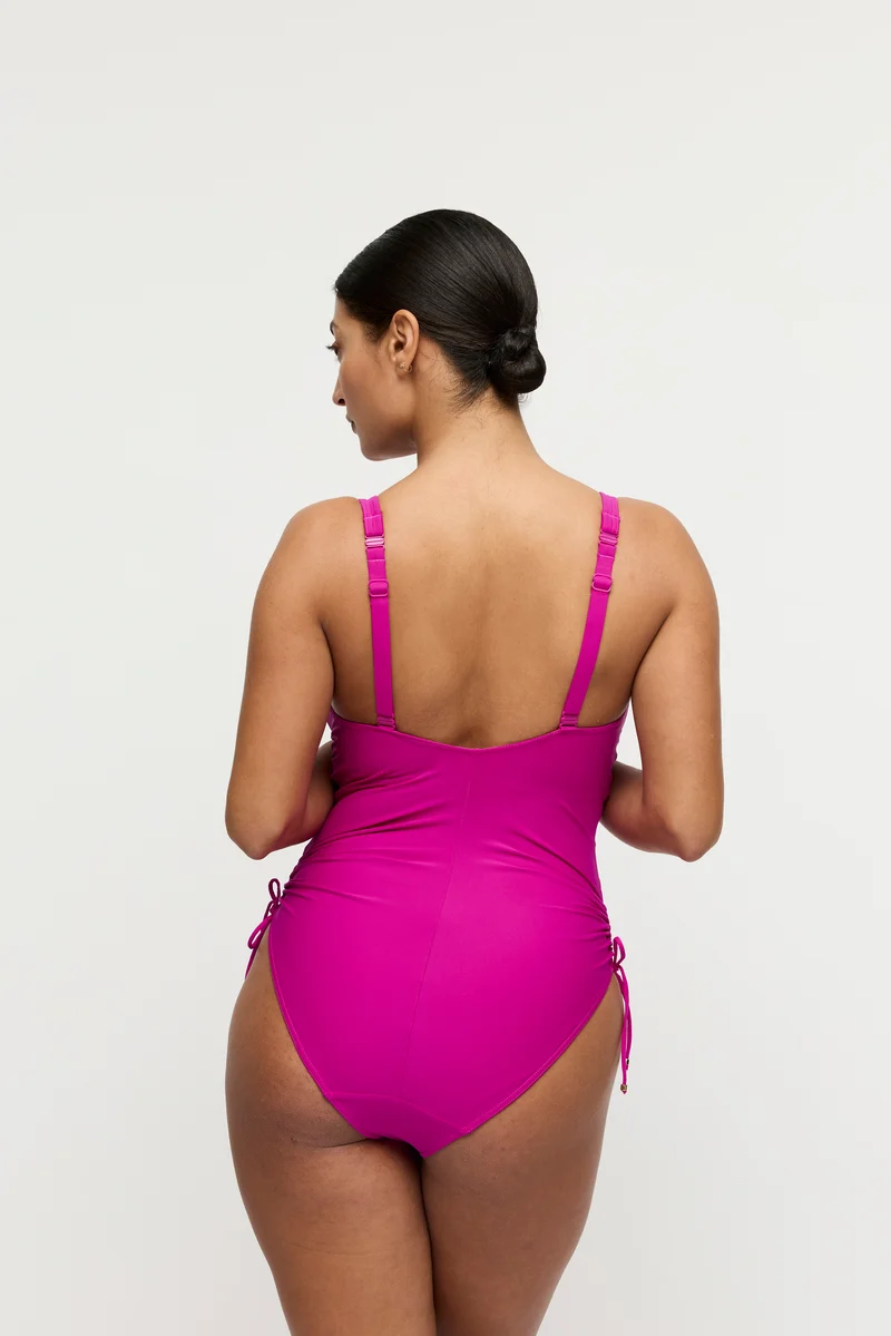 UVITA Deep Magenta Tiefdekolletierter Badeanzug
