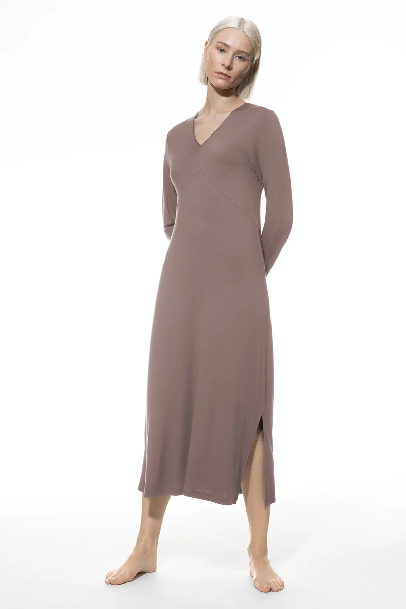 Nachthemd, langarm, Länge 120cm, PURE CHIC