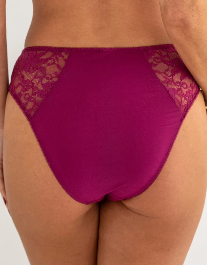 Pour Moi Rebel High Leg Brief Orchid Purple