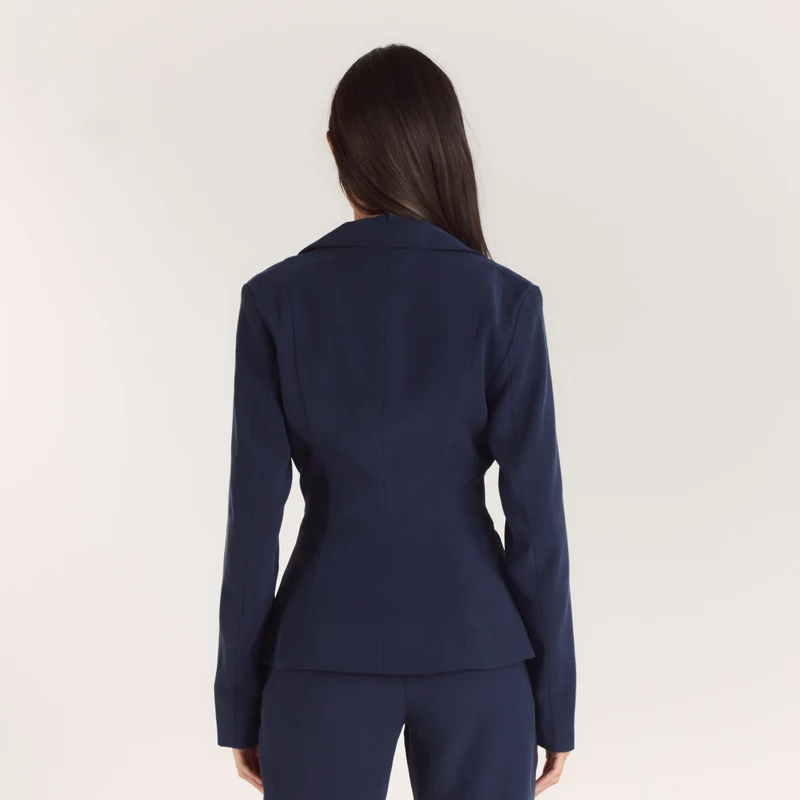 Multiway Fitted Blazer - Navy