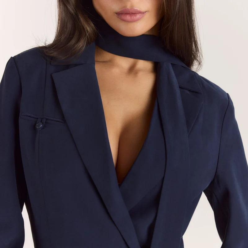 Multiway Fitted Blazer - Navy