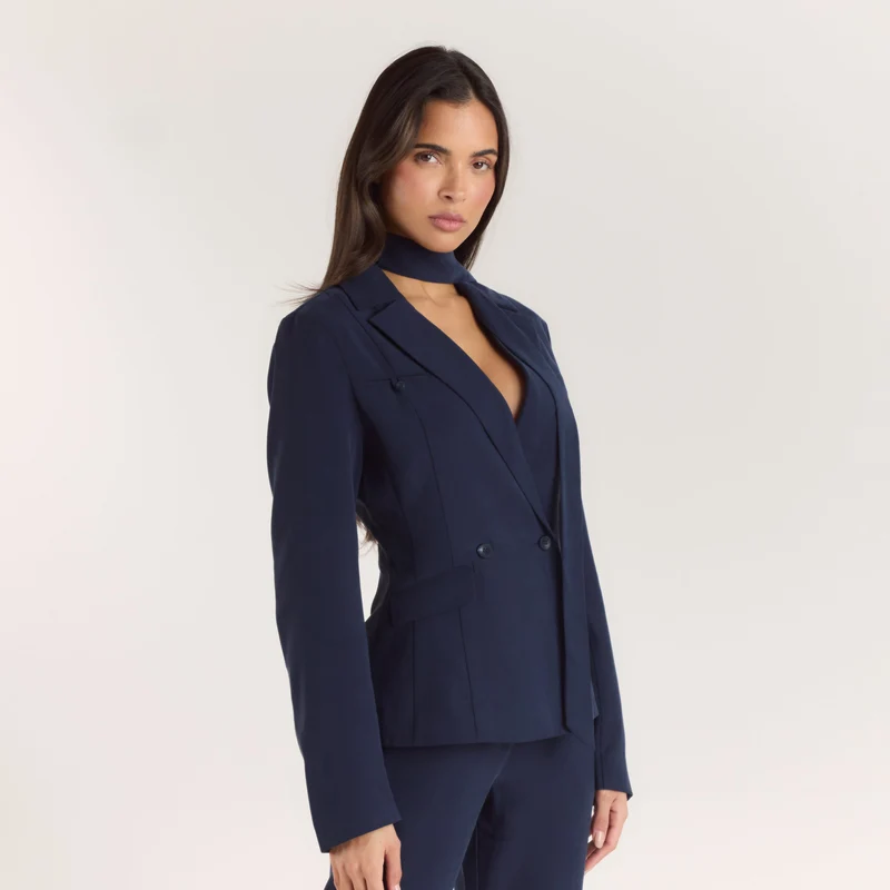Multiway Fitted Blazer - Navy