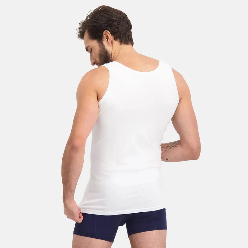 2er Pack Weißes Bambus Tank Top