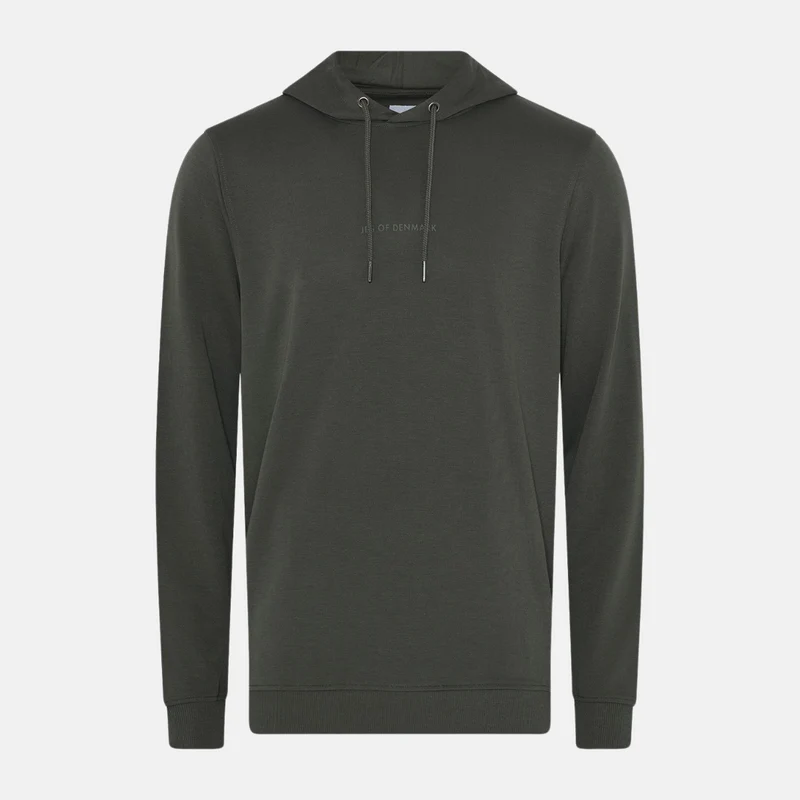 Grüner Kapuzenpulli aus Bambus