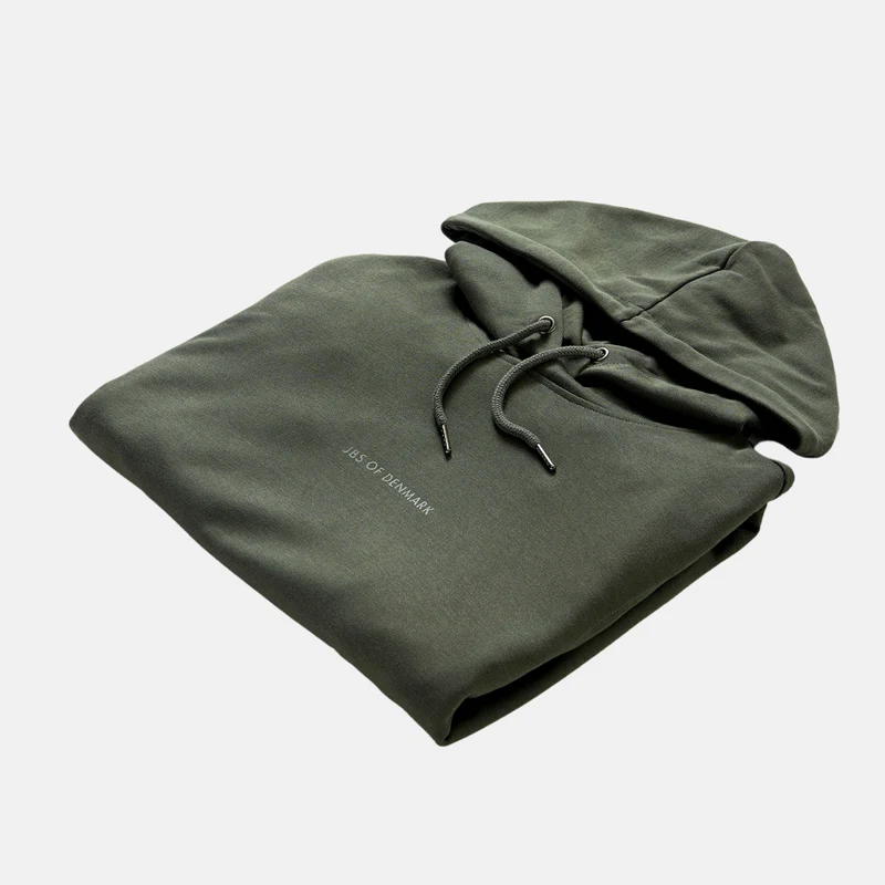 Grüner Kapuzenpulli aus Bambus