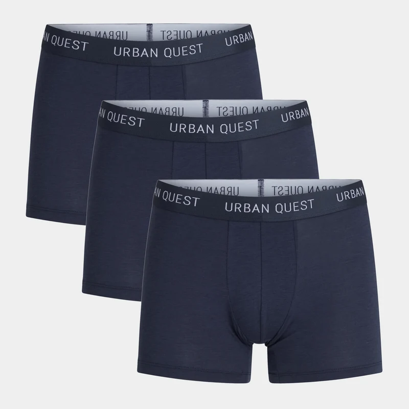 3er-Pack blaue Bambus-Unterhosen