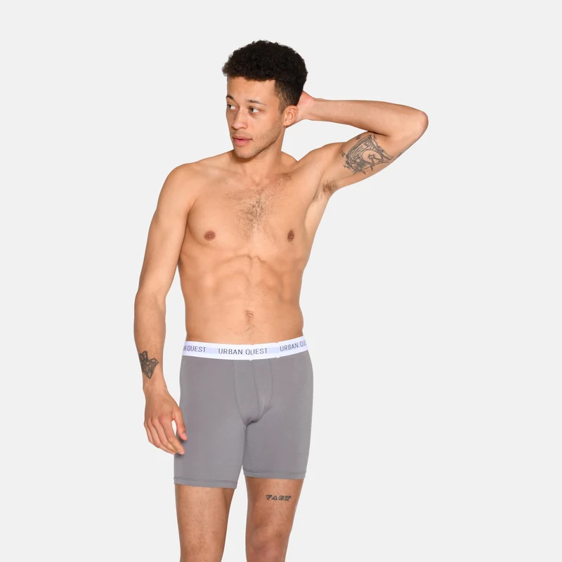 3er Pack Bambus-Unterhosen mit langen Beinen in schwarz/navy/dunkelblau
