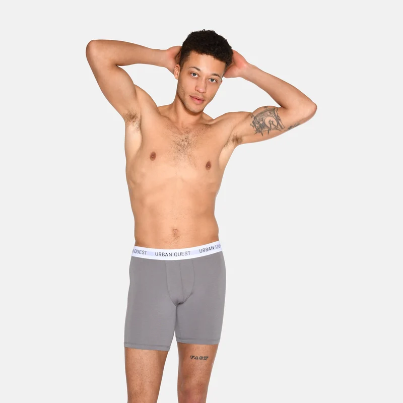 3er Pack Bambus-Unterhosen mit langen Beinen in schwarz/navy/dunkelblau