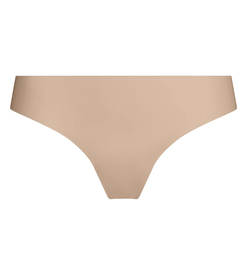 Unsichtbarer brasilianischer Slip für Damen aus Mikrofaser Nude Dim