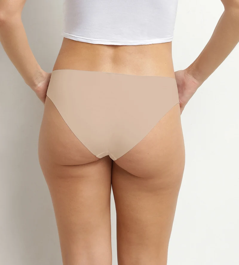 Unsichtbarer Slip für Damen aus Mikrofaser Nude Dim
